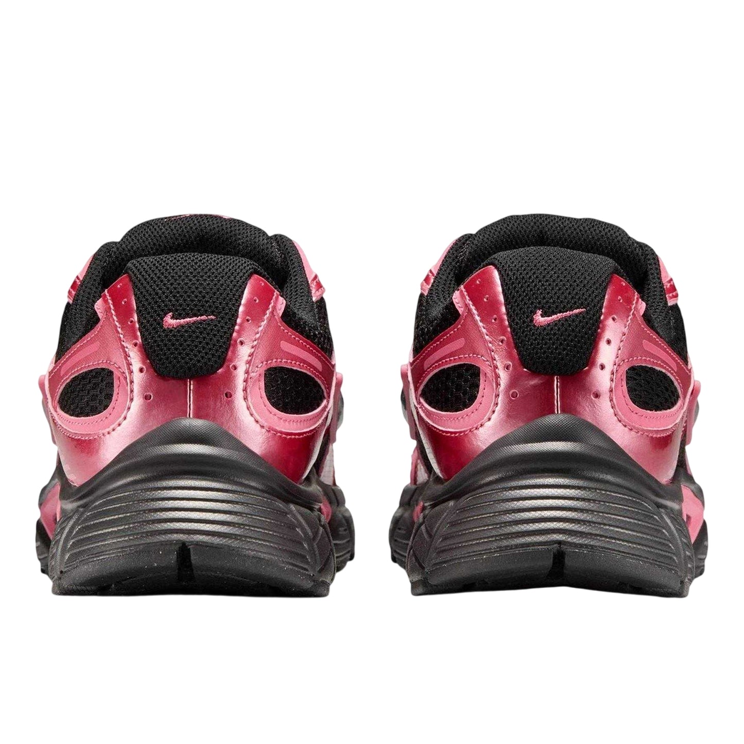 Black-Peony - Back - Nike Mens Vomero Run 5 Mesh Trainers
