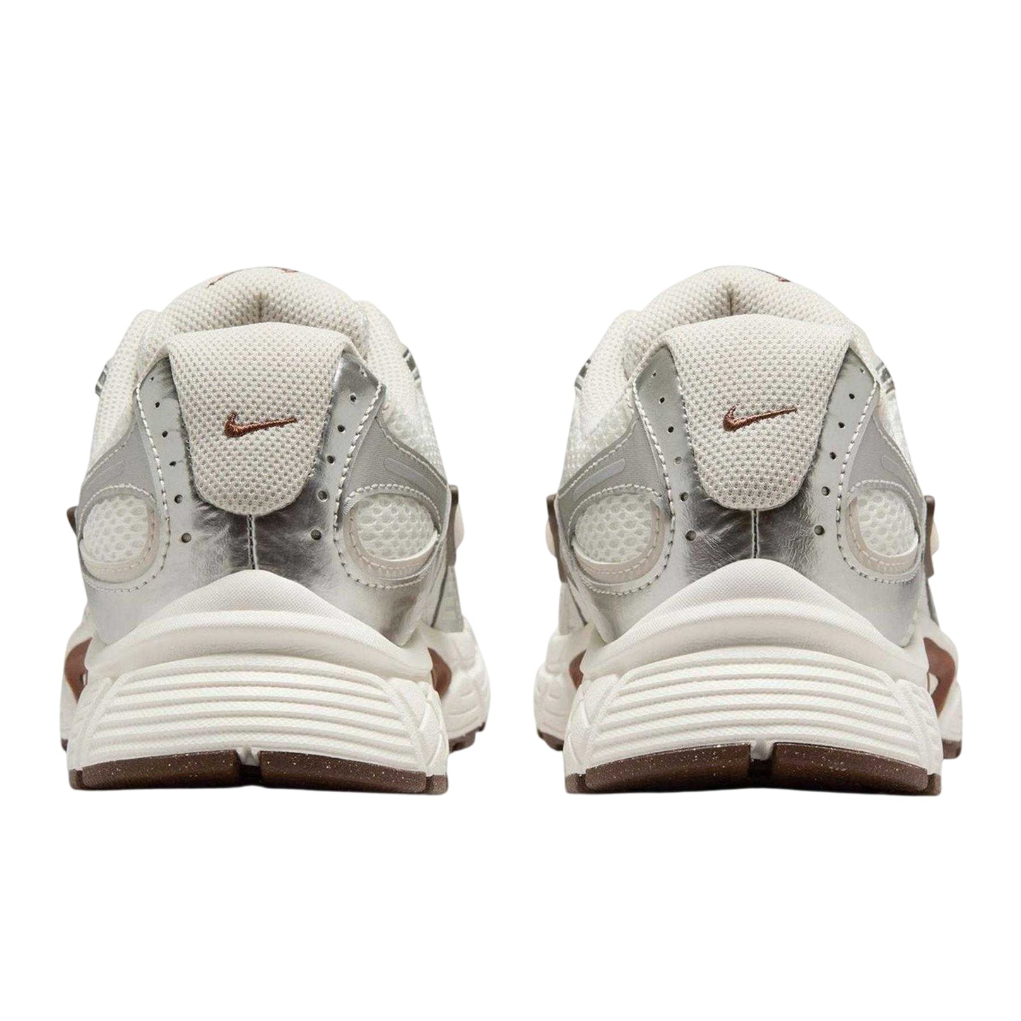 Off White-Brown - Back - Nike Mens Vomero Run 5 Mesh Trainers