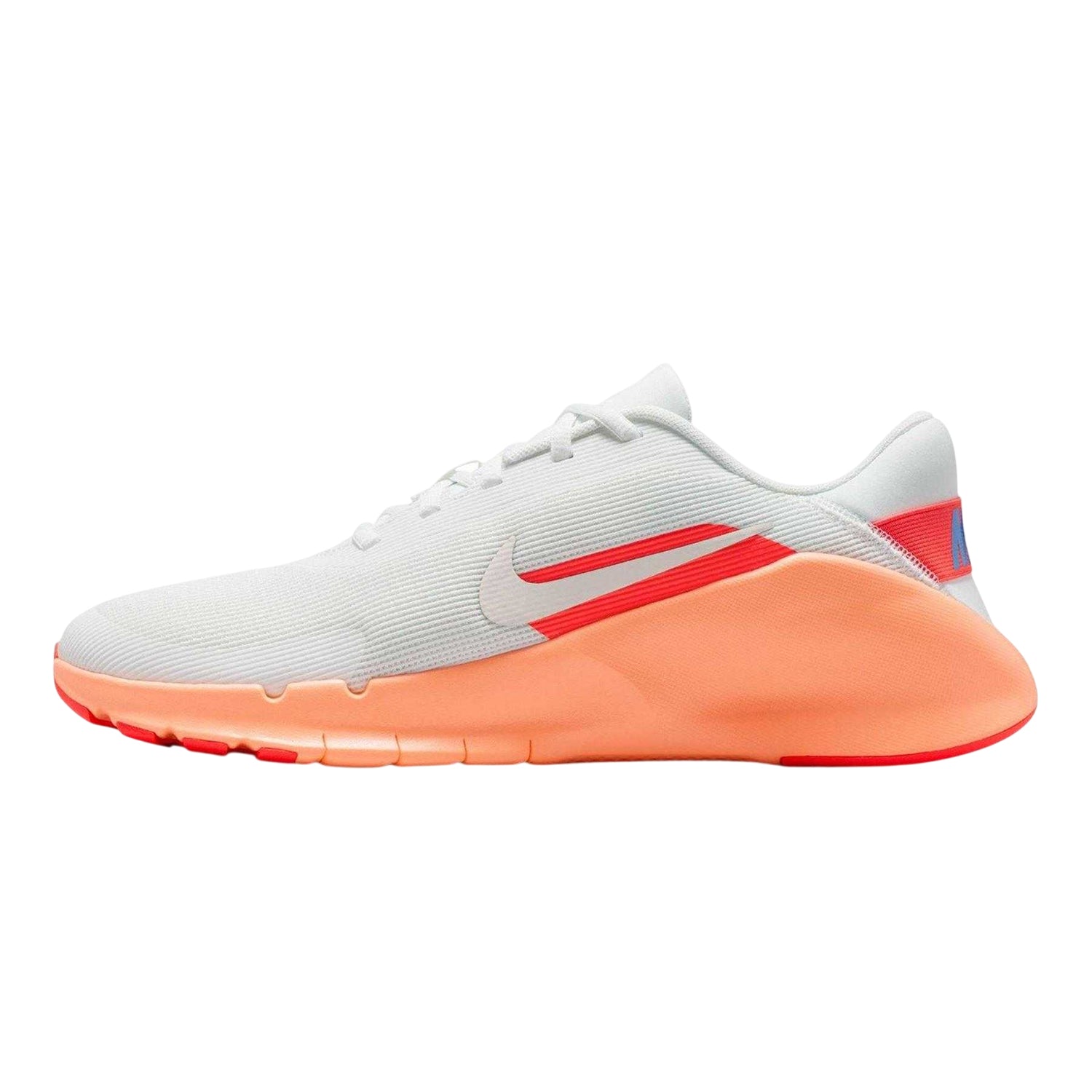 White-Orange - Side - Nike Mens Flex Trainers