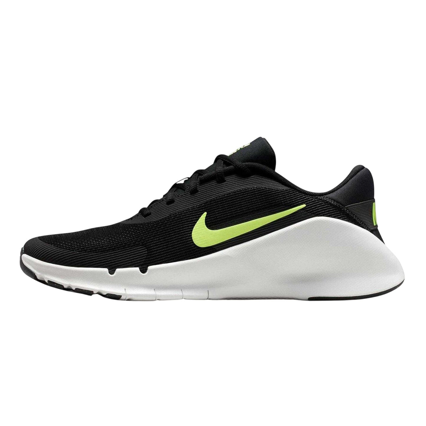 Black-Volt - Side - Nike Mens Flex Trainers
