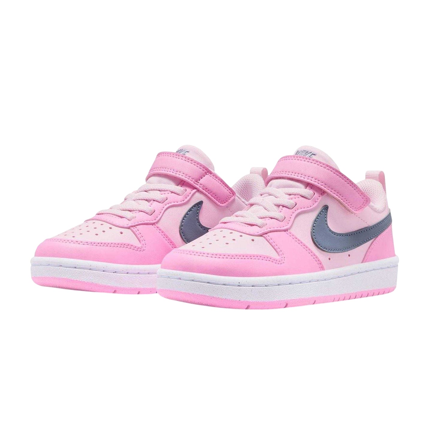 Pink-Grey - Lifestyle - Nike Childrens-Kids Court Borough Trainers