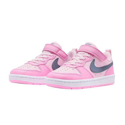 Pink-Grey - Lifestyle - Nike Childrens-Kids Court Borough Trainers