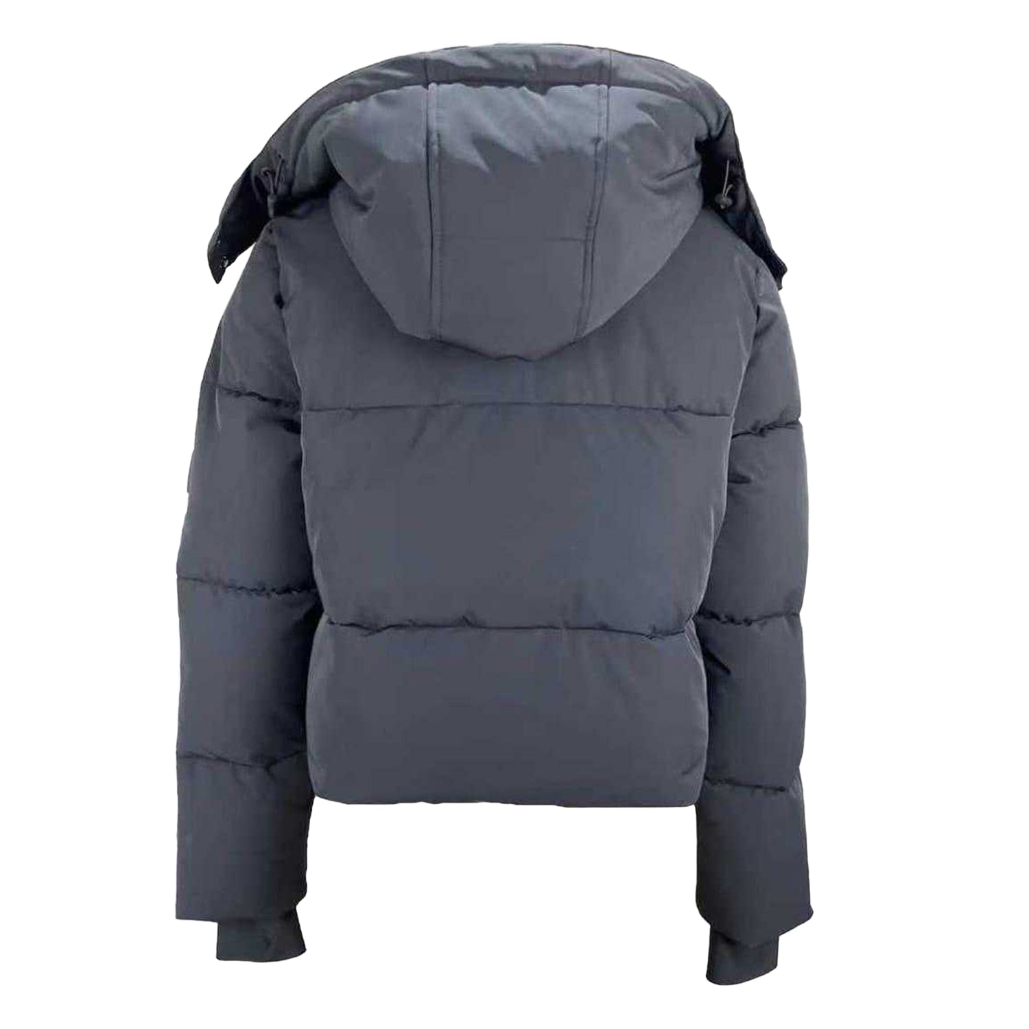 Black - Back - Jack Wills Womens-Ladies Cropped Puffer Jacket