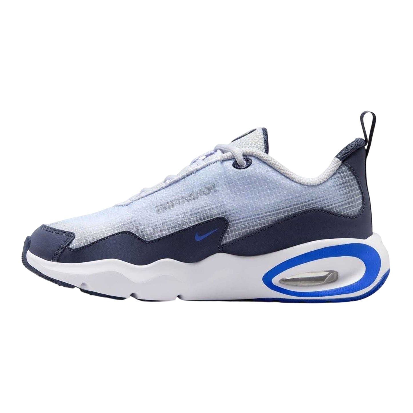 Grey-Blue - Back - Nike Childrens-Kids Air Max Nova Leather Tennis Shoes