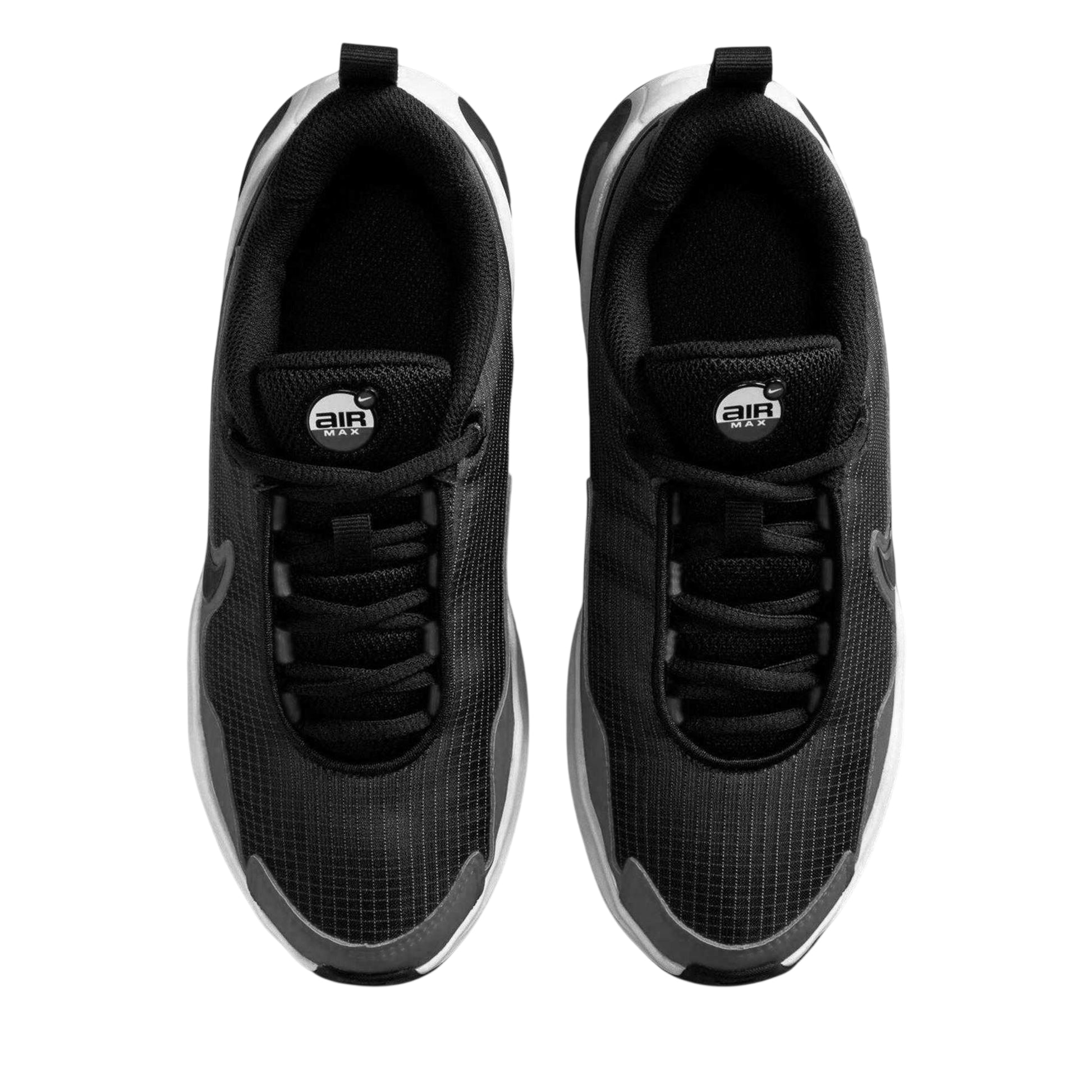 Triple Black - Side - Nike Childrens-Kids Air Max Nova Leather Tennis Shoes