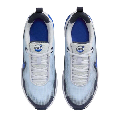 Grey-Blue - Side - Nike Childrens-Kids Air Max Nova Leather Tennis Shoes