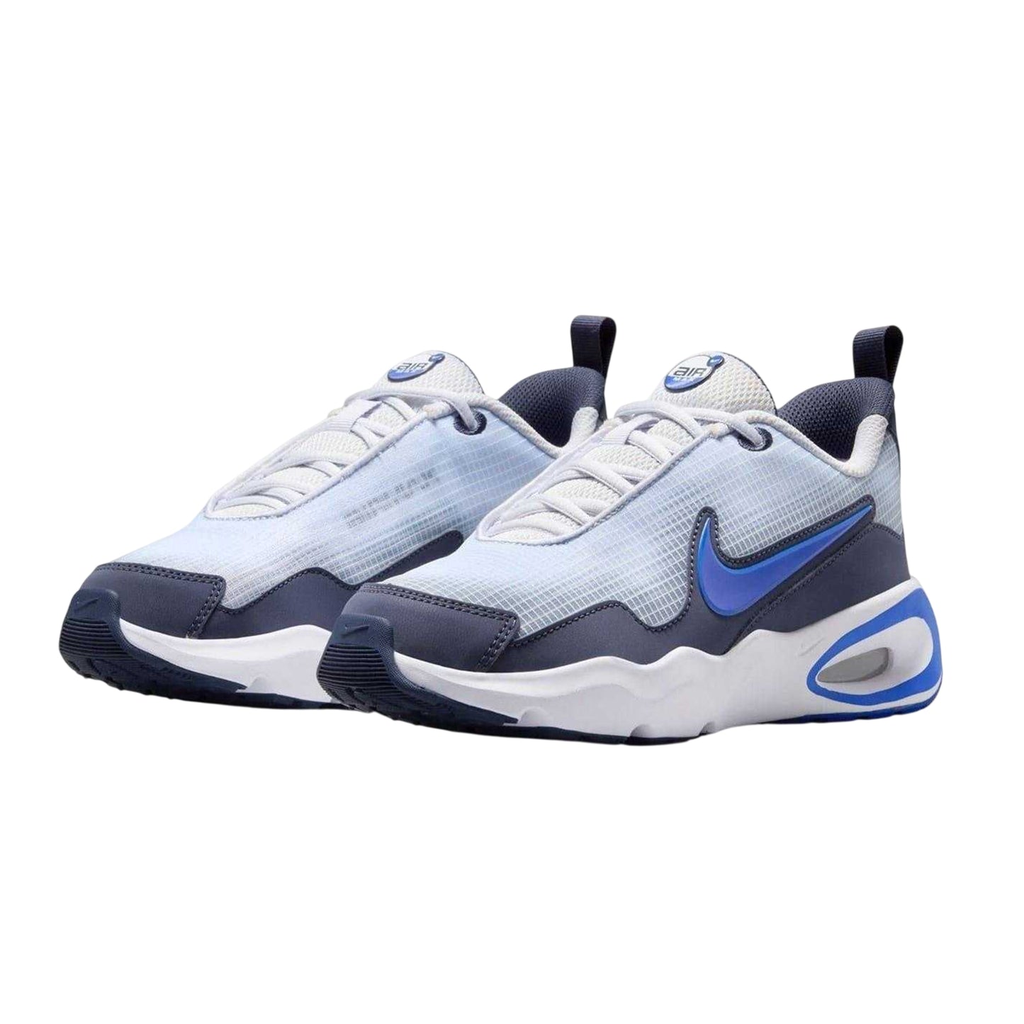 Grey-Blue - Lifestyle - Nike Childrens-Kids Air Max Nova Leather Tennis Shoes