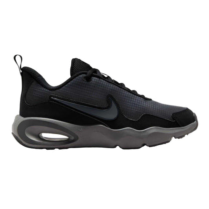 Triple Black - Front - Nike Childrens-Kids Air Max Nova Leather Tennis Shoes