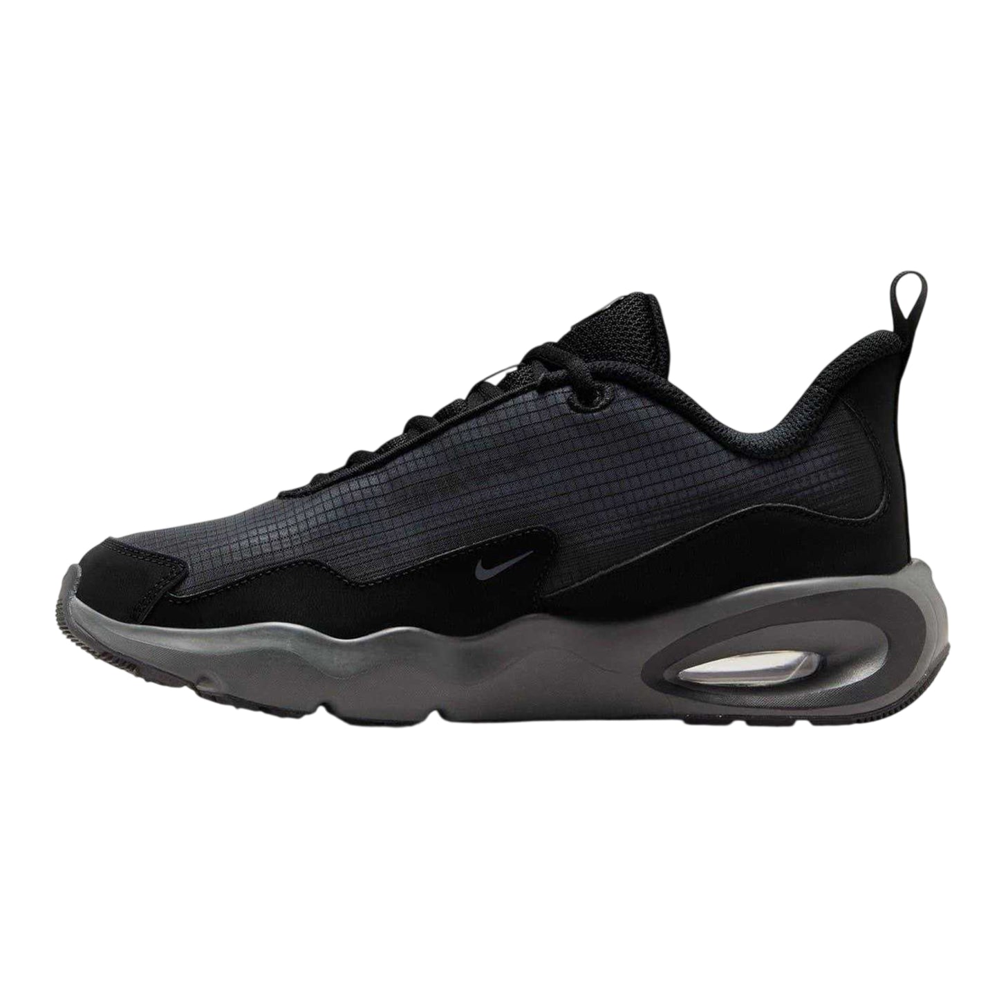 Triple Black - Back - Nike Childrens-Kids Air Max Nova Leather Tennis Shoes