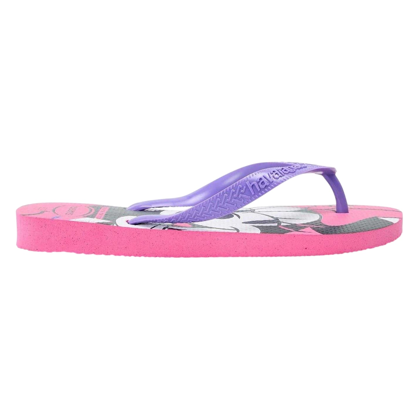 Pink - Front - Havaianas Womens-Ladies Minnie Mouse Flip Flops