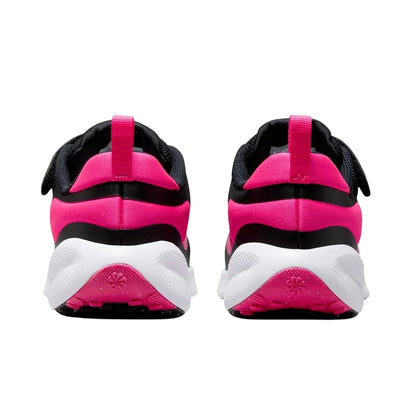 Black-Pink - Back - Nike Childrens-Kids Revolution 7 Swoosh Trainers