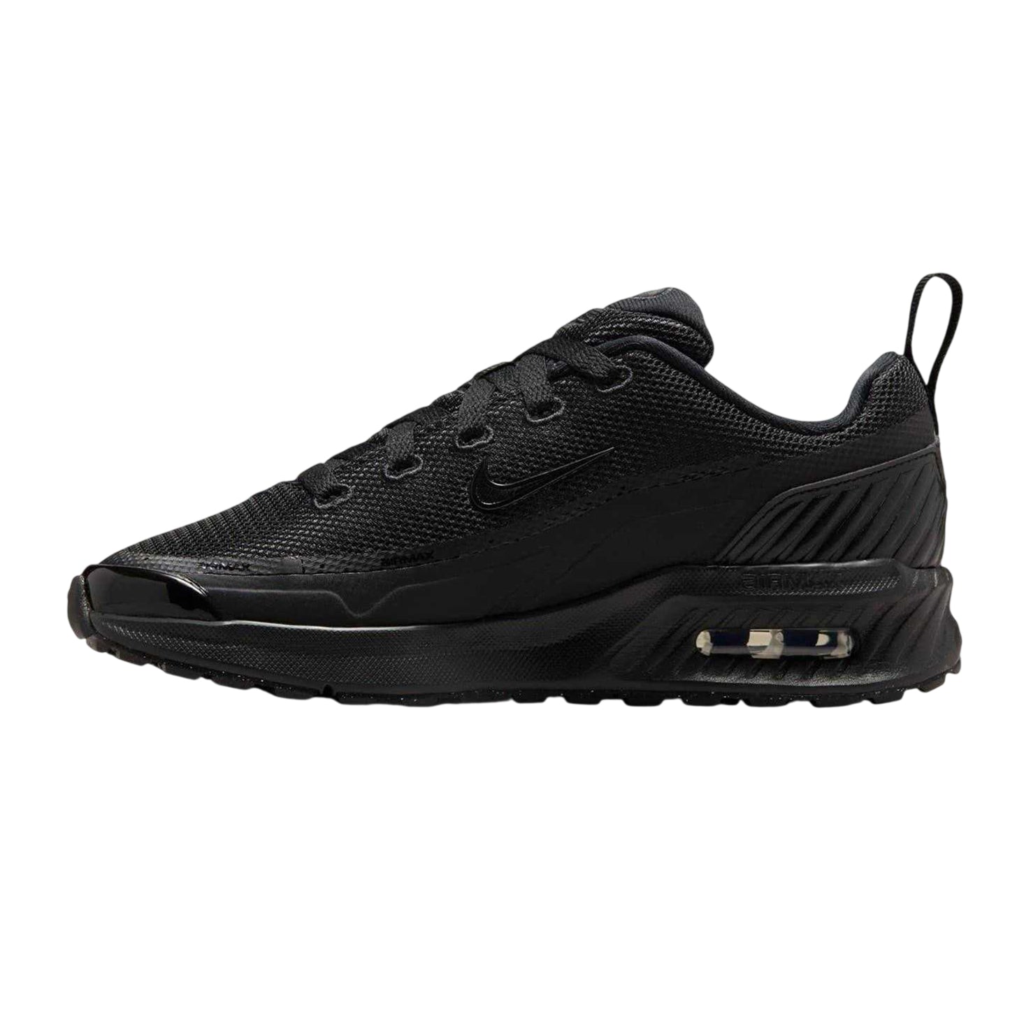 Triple Black - Back - Nike Childrens-Kids Air Max Mesh Shoes