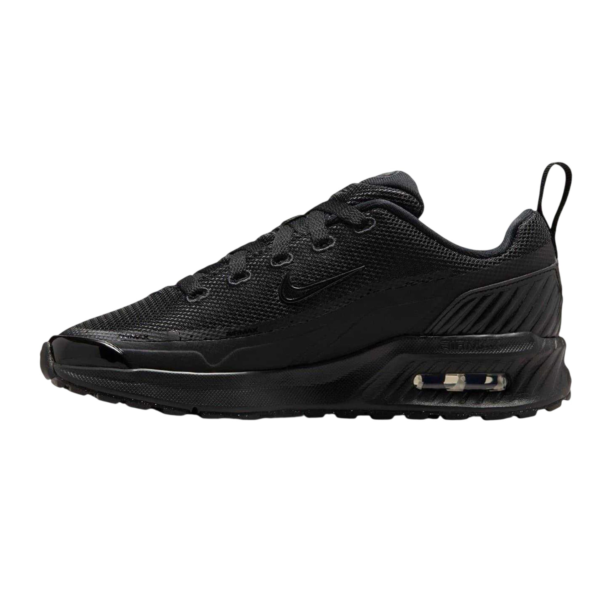 Triple Black - Back - Nike Childrens-Kids Air Max Mesh Shoes