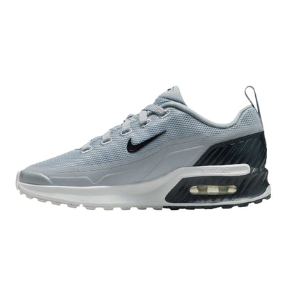 Wolf Grey-White - Back - Nike Childrens-Kids Air Max Mesh Shoes