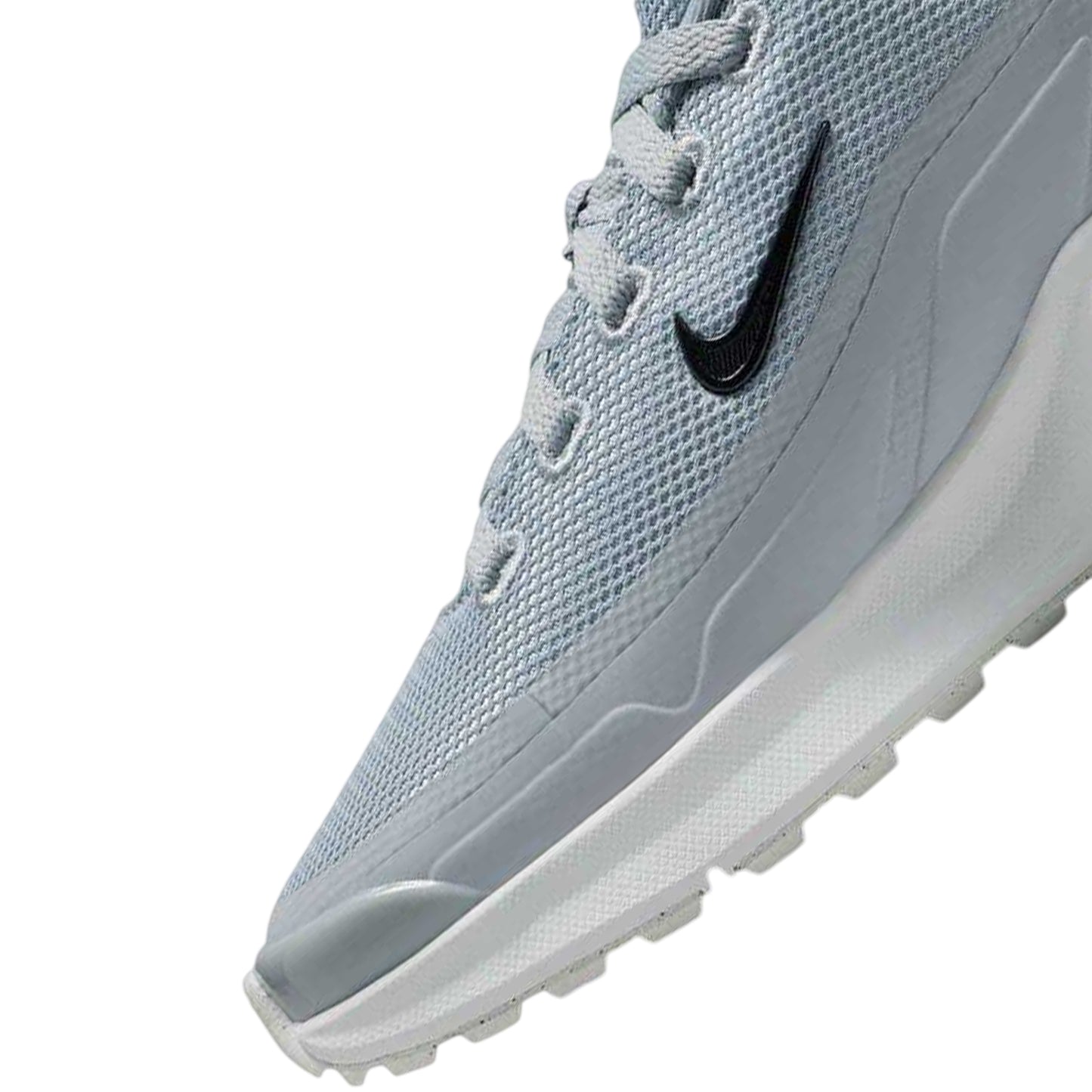 Wolf Grey-White - Side - Nike Childrens-Kids Air Max Mesh Shoes