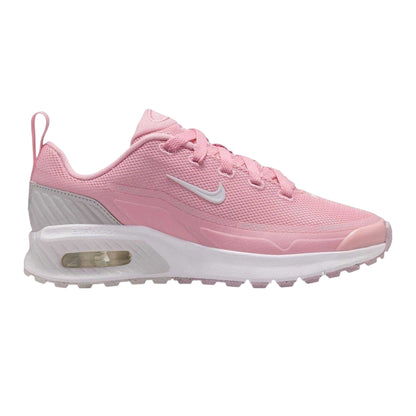 Pink-Grey - Front - Nike Childrens-Kids Air Max Mesh Shoes