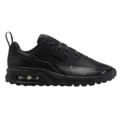 Triple Black - Front - Nike Childrens-Kids Air Max Mesh Shoes