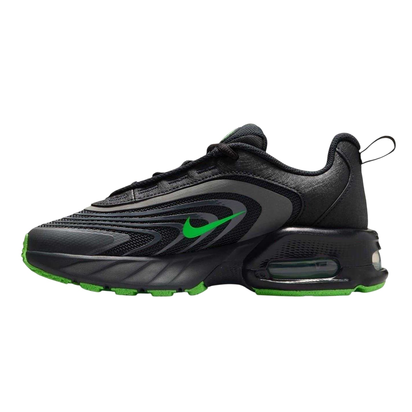 Grey-Volt - Back - Nike Childrens-Kids Air Max Trainers
