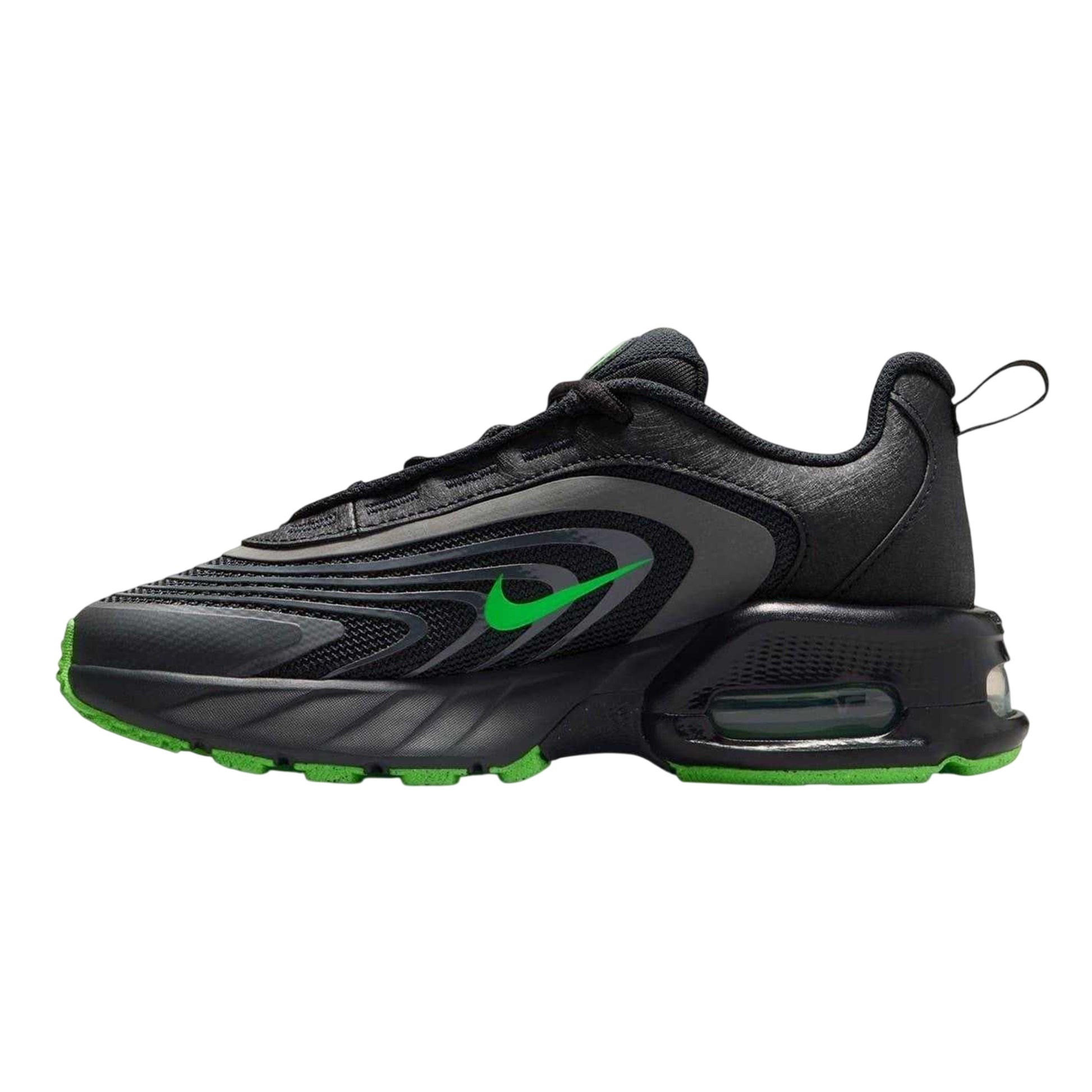Grey-Volt - Back - Nike Childrens-Kids Air Max Trainers