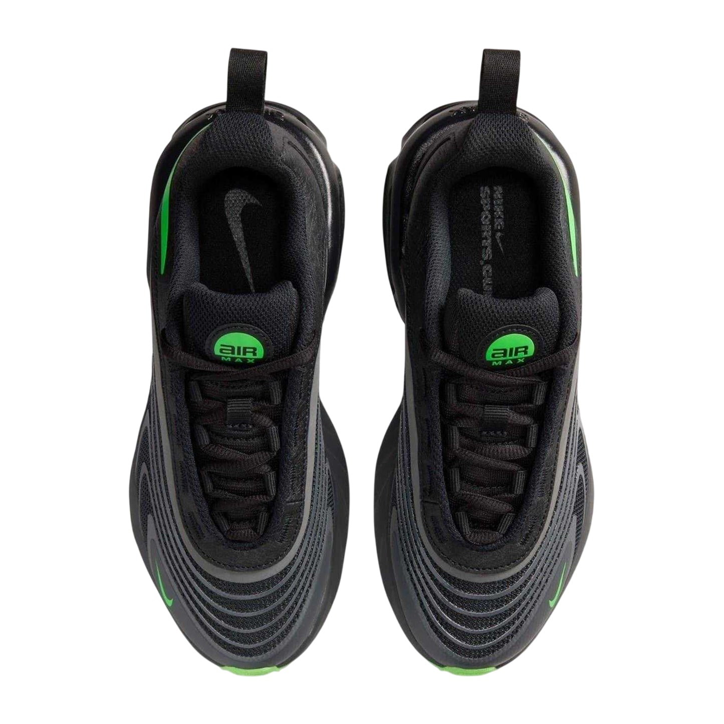Grey-Volt - Side - Nike Childrens-Kids Air Max Trainers