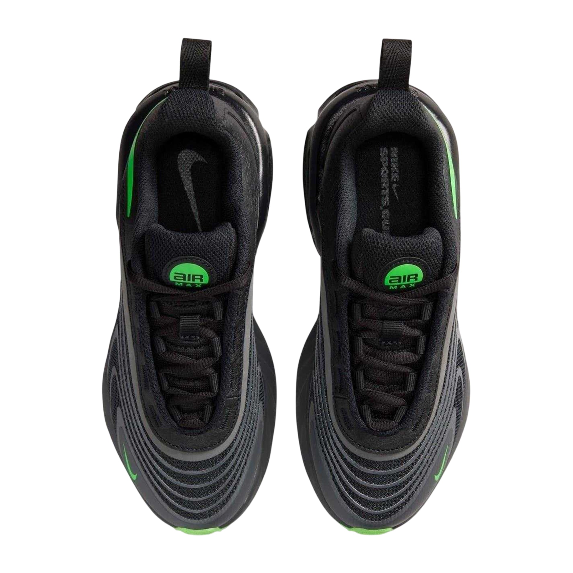 Grey-Volt - Side - Nike Childrens-Kids Air Max Trainers