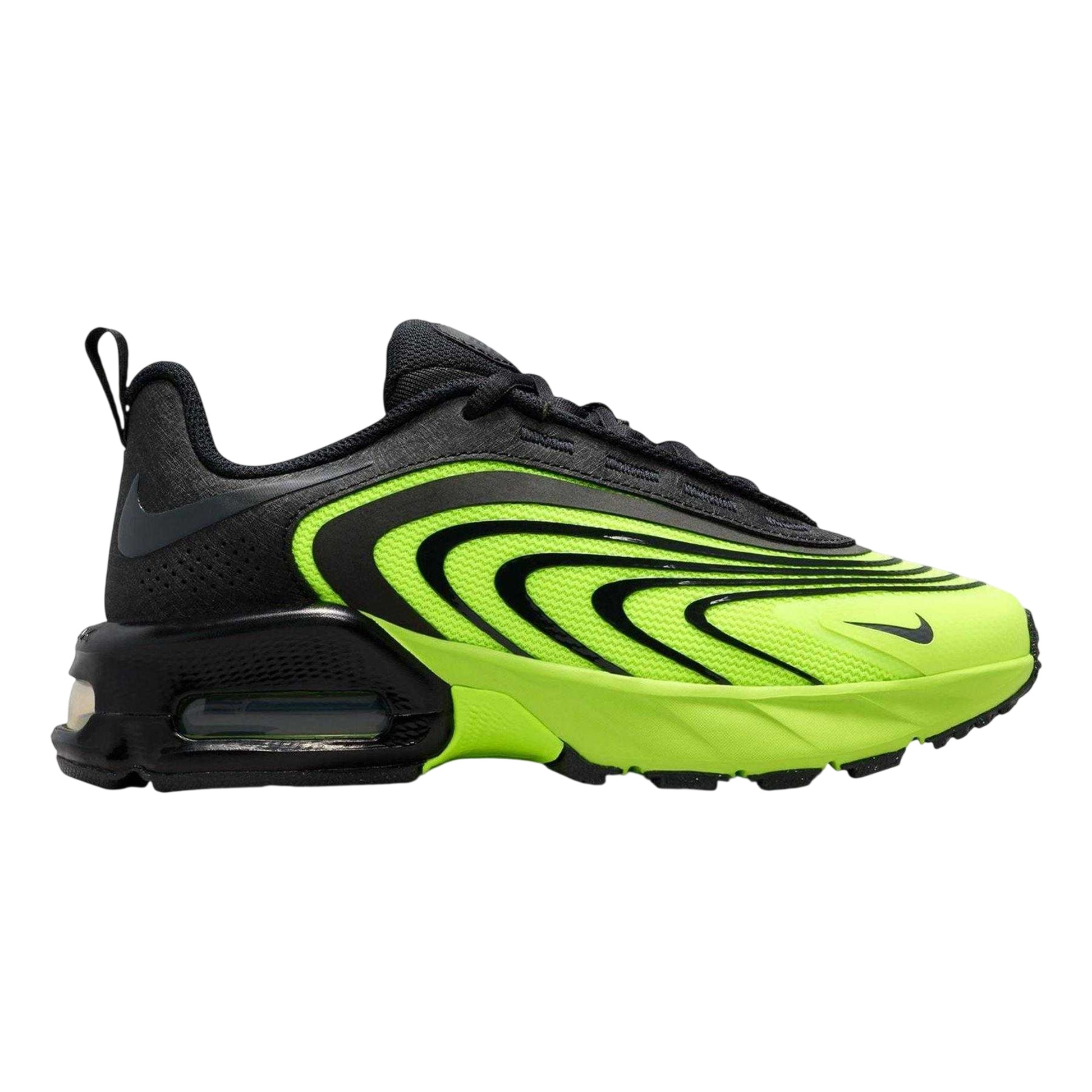 Volt-Grey - Front - Nike Childrens-Kids Air Max Trainers