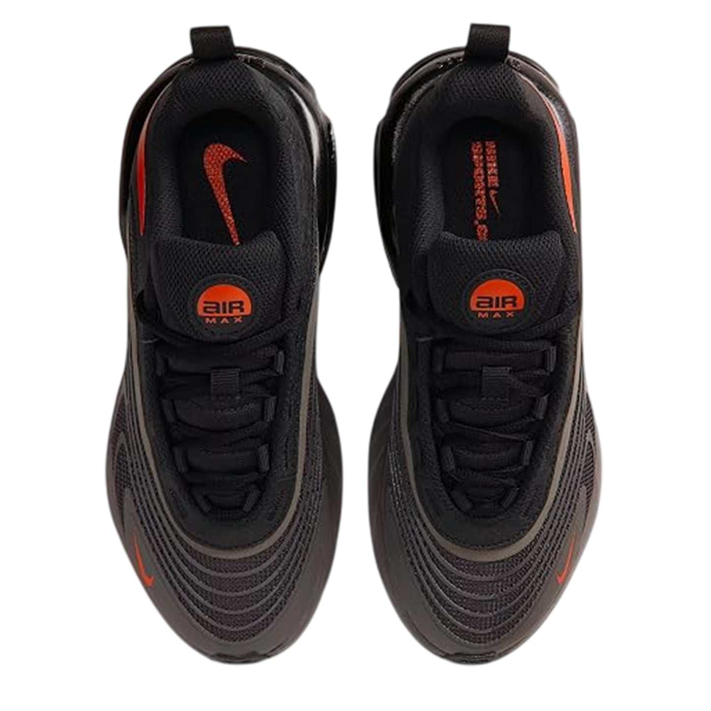 Ash-Orange - Side - Nike Childrens-Kids Air Max Trainers