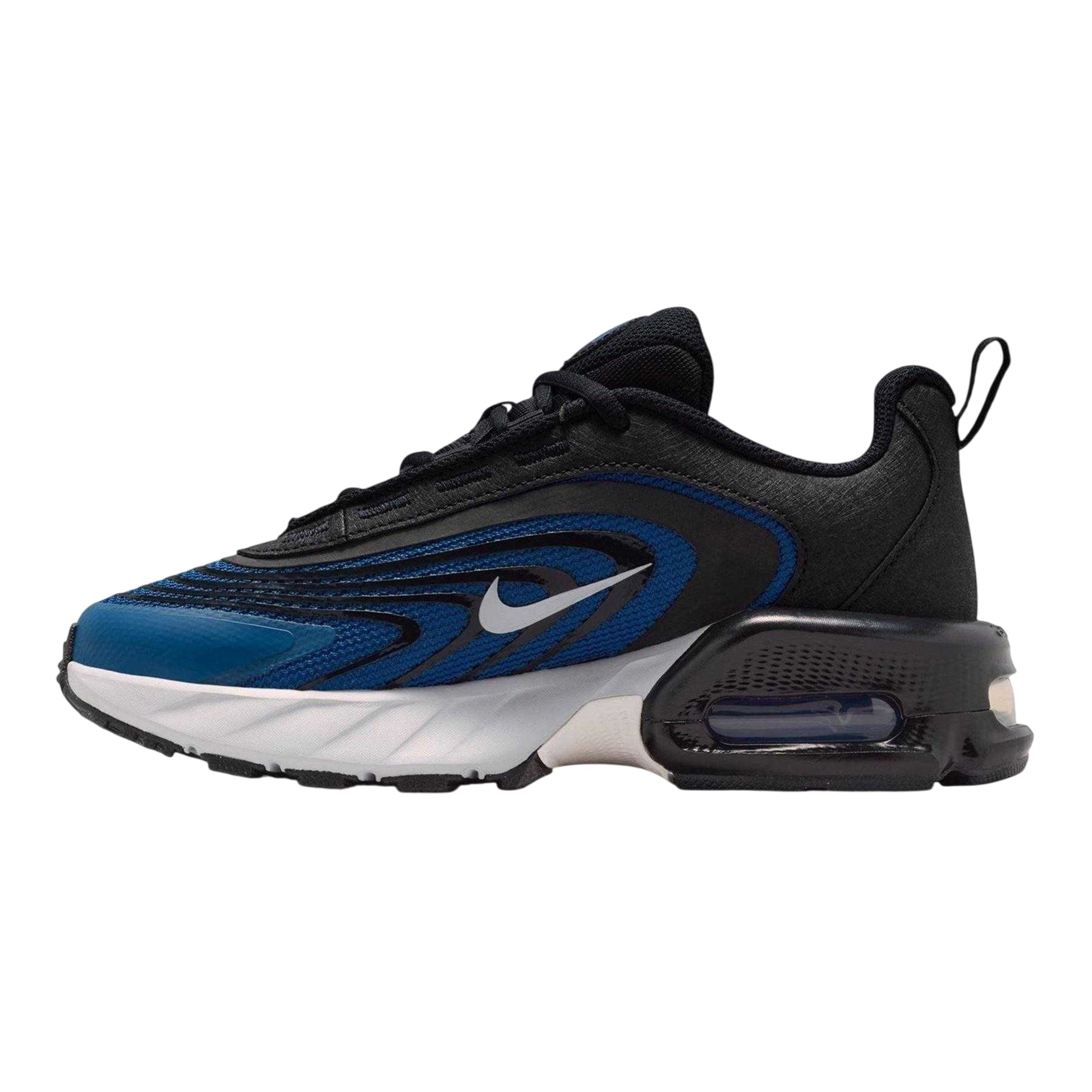 Black-Blue - Back - Nike Childrens-Kids Air Max Trainers