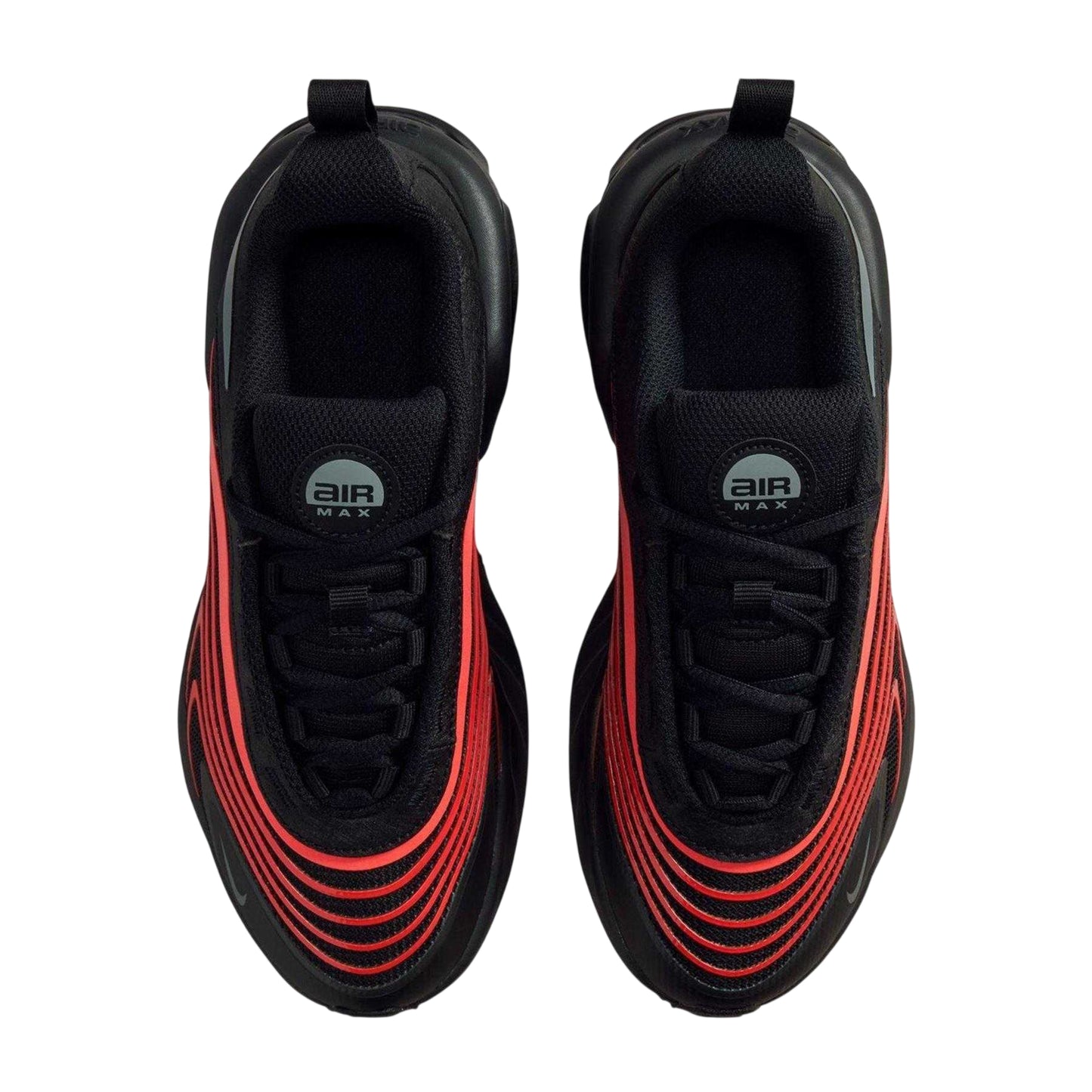 Black-Orange - Side - Nike Childrens-Kids Air Max Trainers