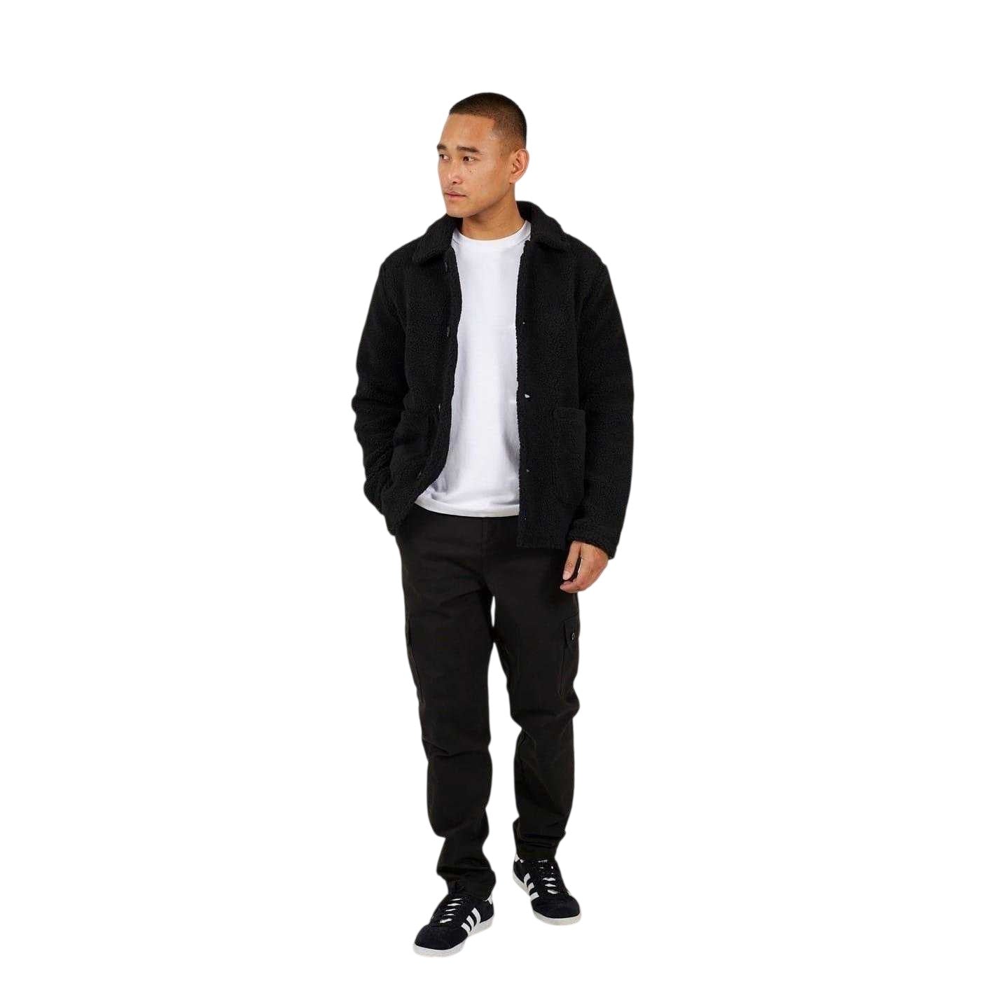 Black - Lifestyle - Brave Soul Mens Borg Jacket