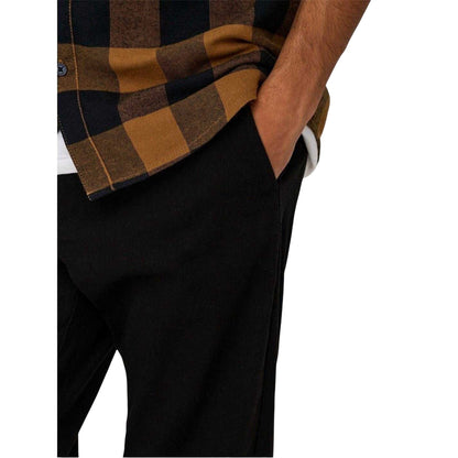 Black - Side - Only Mens Straight Leg Trousers