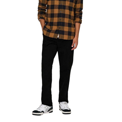 Black - Lifestyle - Only Mens Straight Leg Trousers