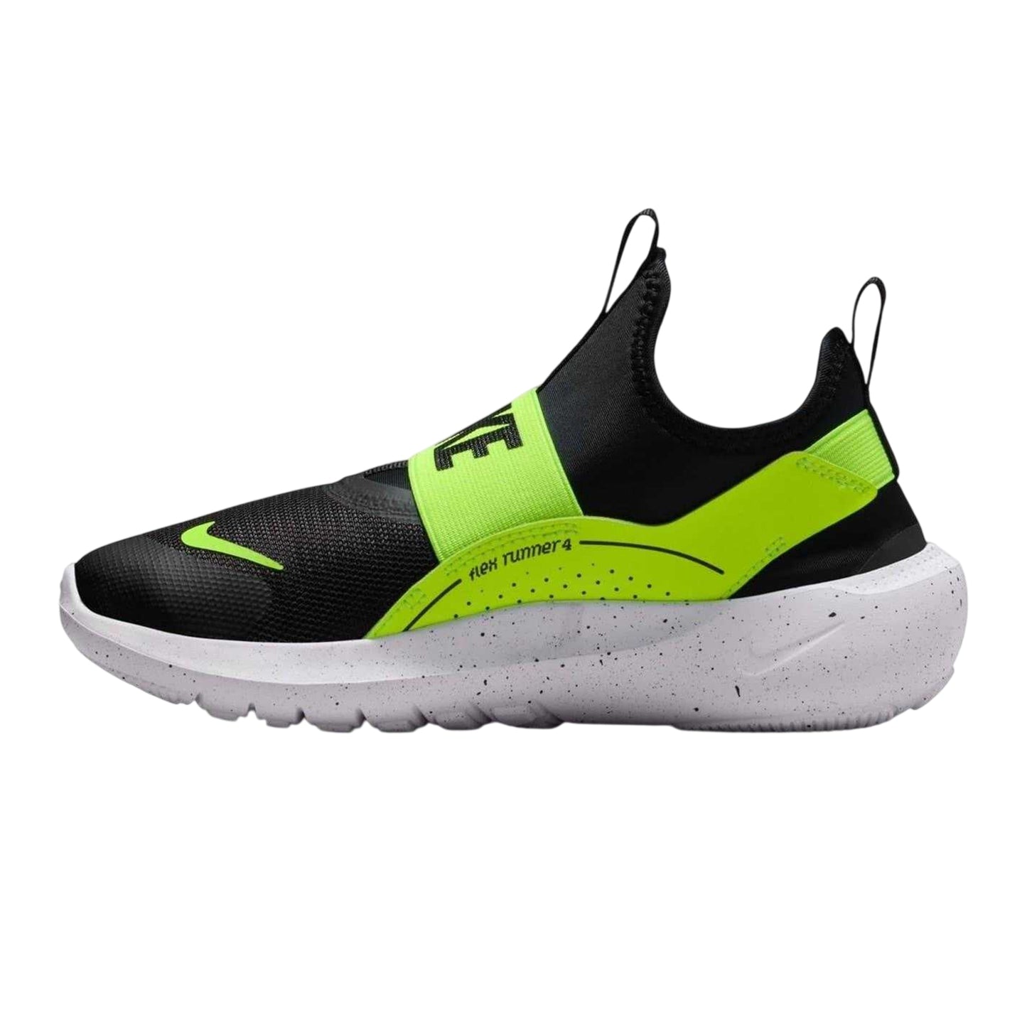 Black-Volt - Back - Nike Childrens-Kids Runner 4 Trainers