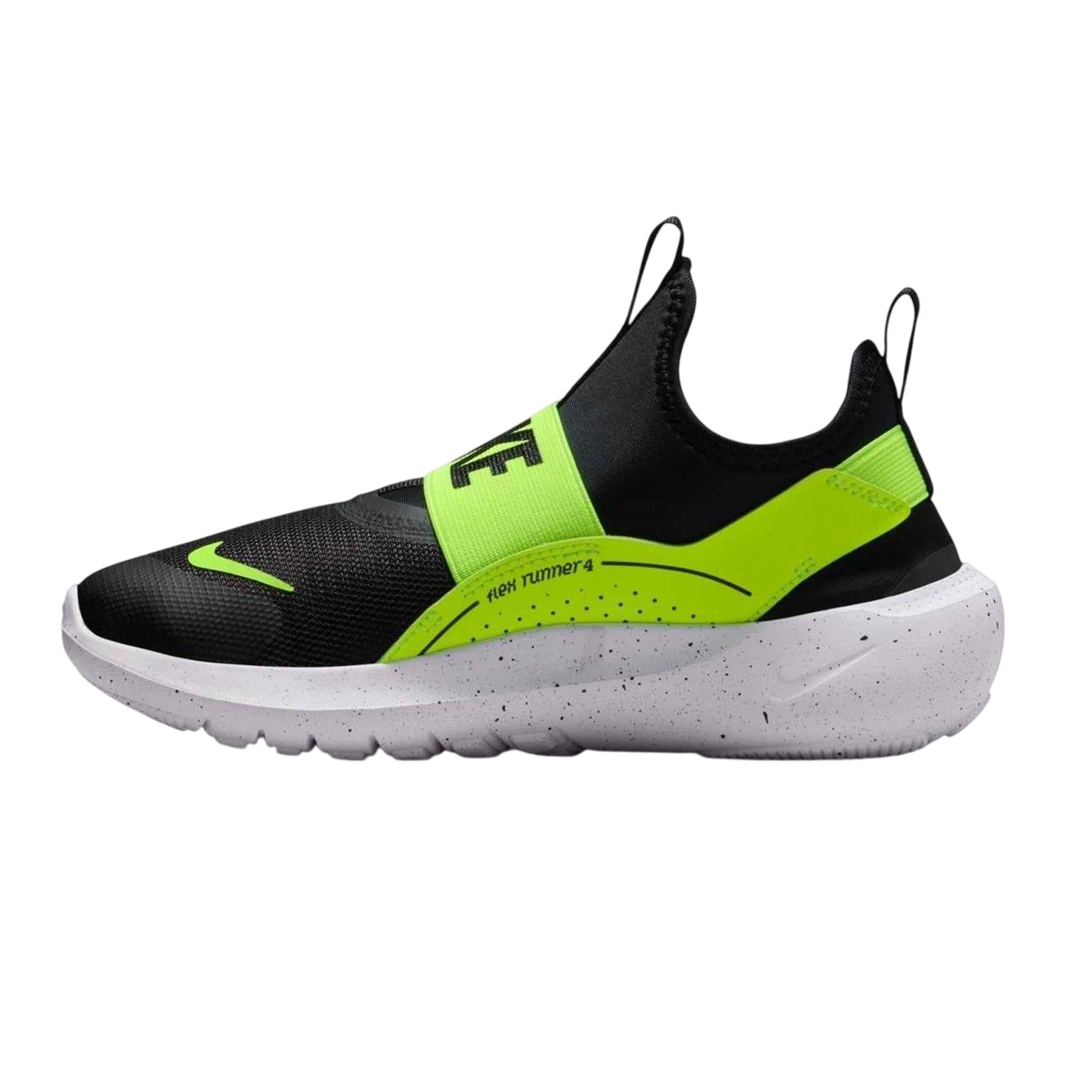 Black-Volt - Back - Nike Childrens-Kids Runner 4 Trainers