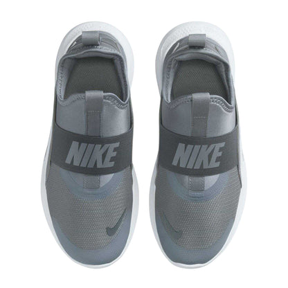 Grey-White - Side - Nike Childrens-Kids Runner 4 Trainers