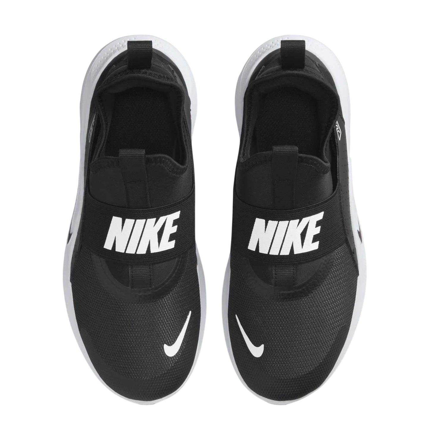 Black-White - Side - Nike Childrens-Kids Runner 4 Trainers