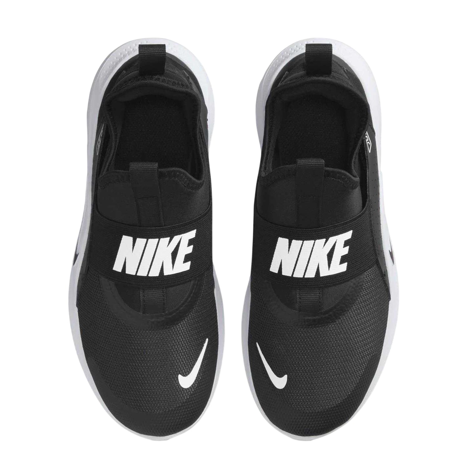 Black-White - Side - Nike Childrens-Kids Runner 4 Trainers