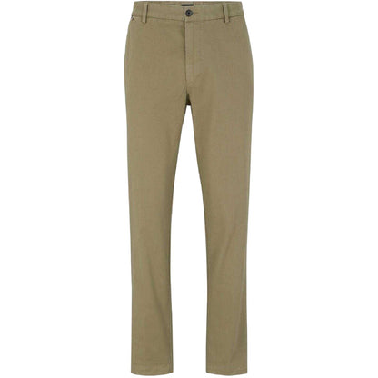 Light Green - Front - Boss Mens Kane Straight Trousers