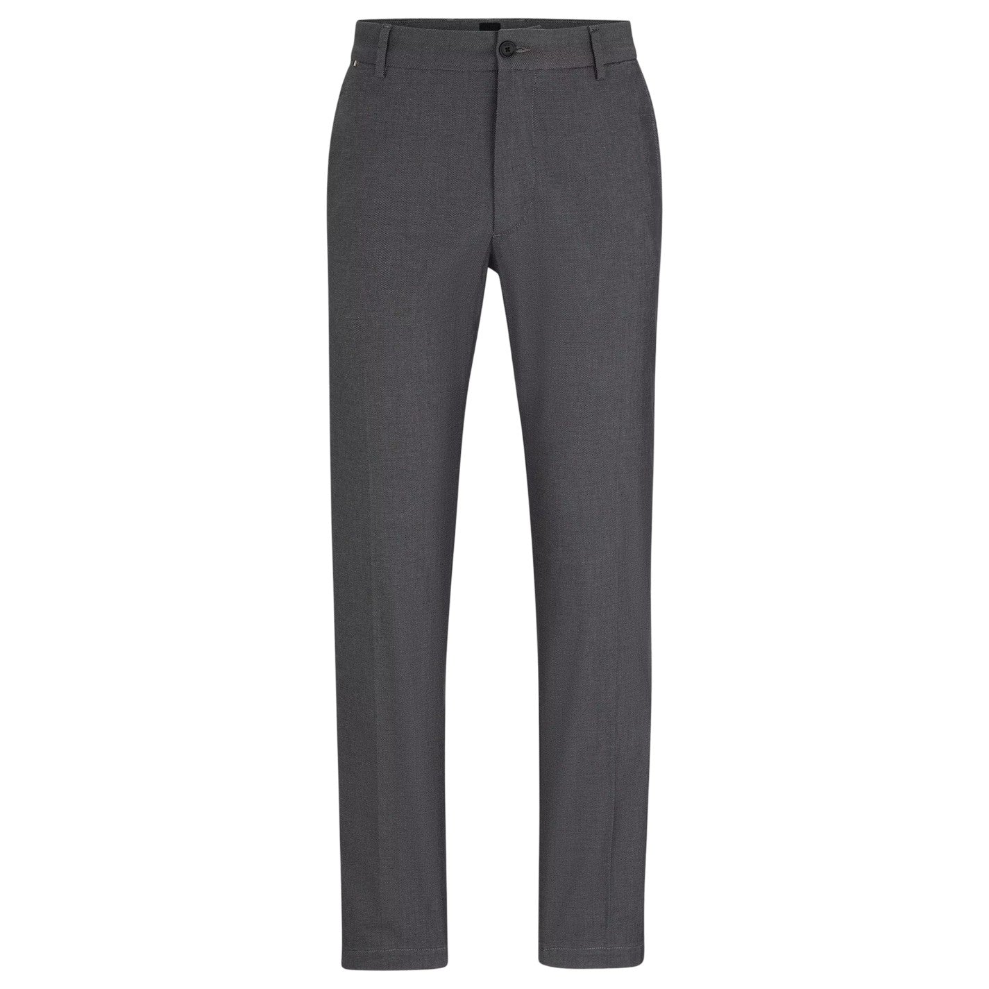 Dark Blue - Front - Boss Mens Kane Straight Trousers