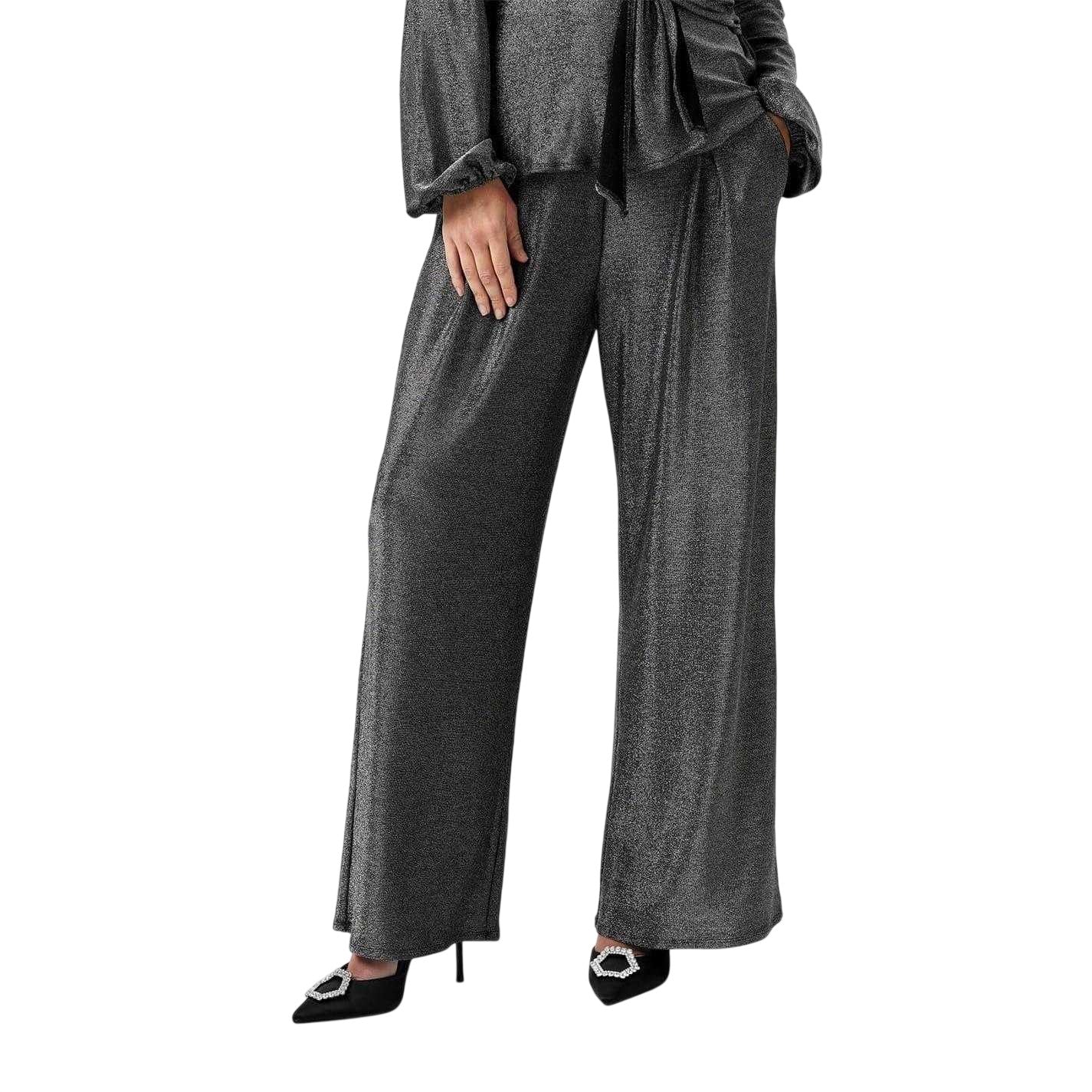 Silver - Lifestyle - Biba Womens-Ladies Wide Leg Trousers
