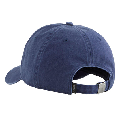 Navy - Back - Puma Unisex Adult Premium Essential Baseball Cap