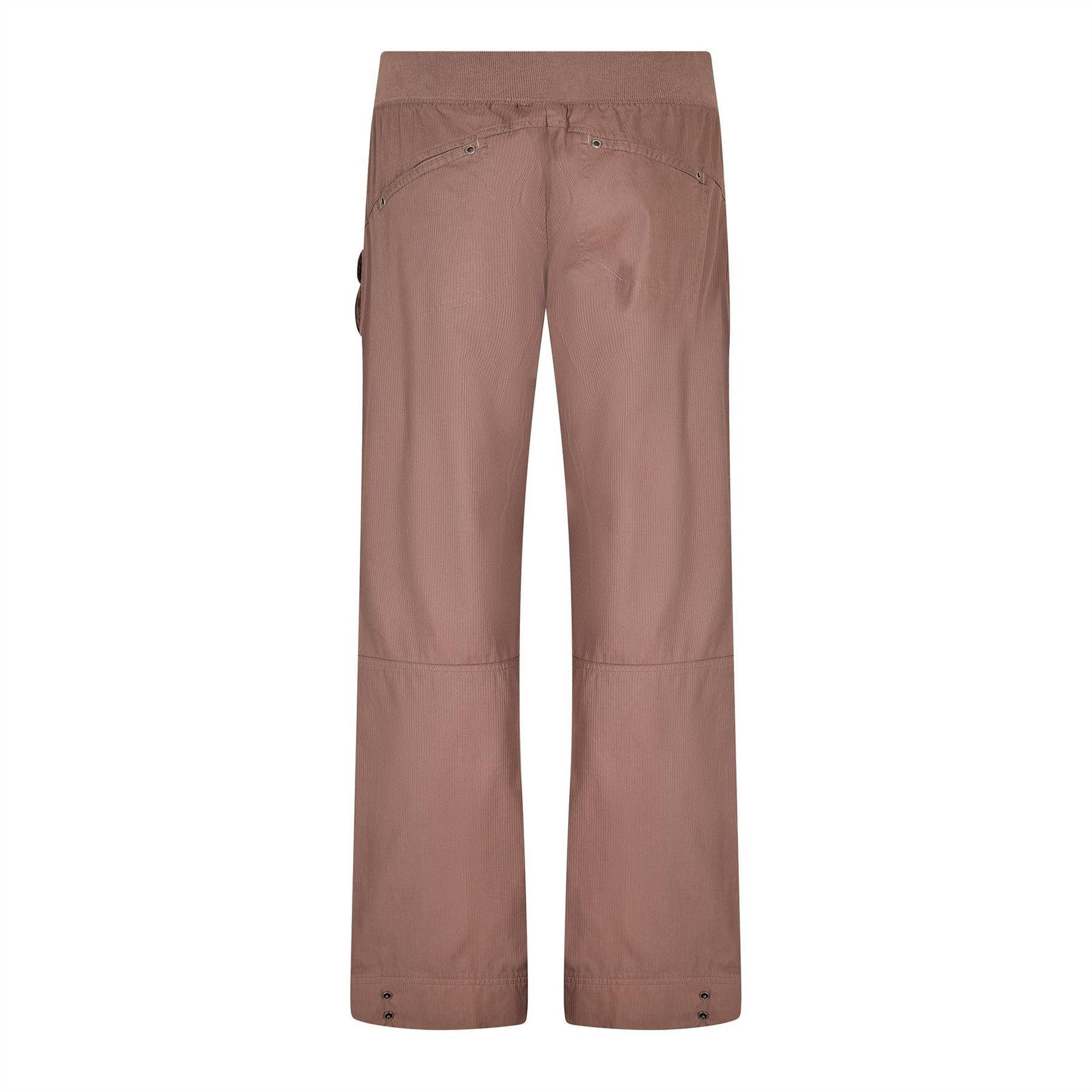 Brown - Back - Puma Womens-Ladies Woven Relaxed Fit Walking Trousers