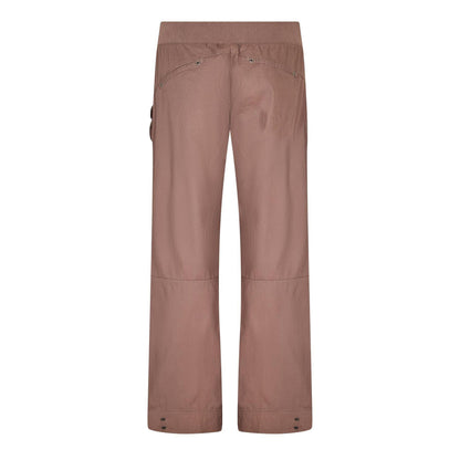 Brown - Back - Puma Womens-Ladies Woven Relaxed Fit Walking Trousers