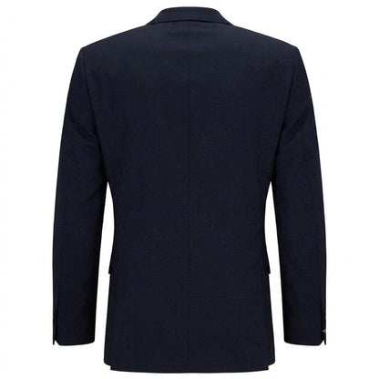 Dark Blue - Back - Boss Mens Jasper Flap Pocket Suit Jacket