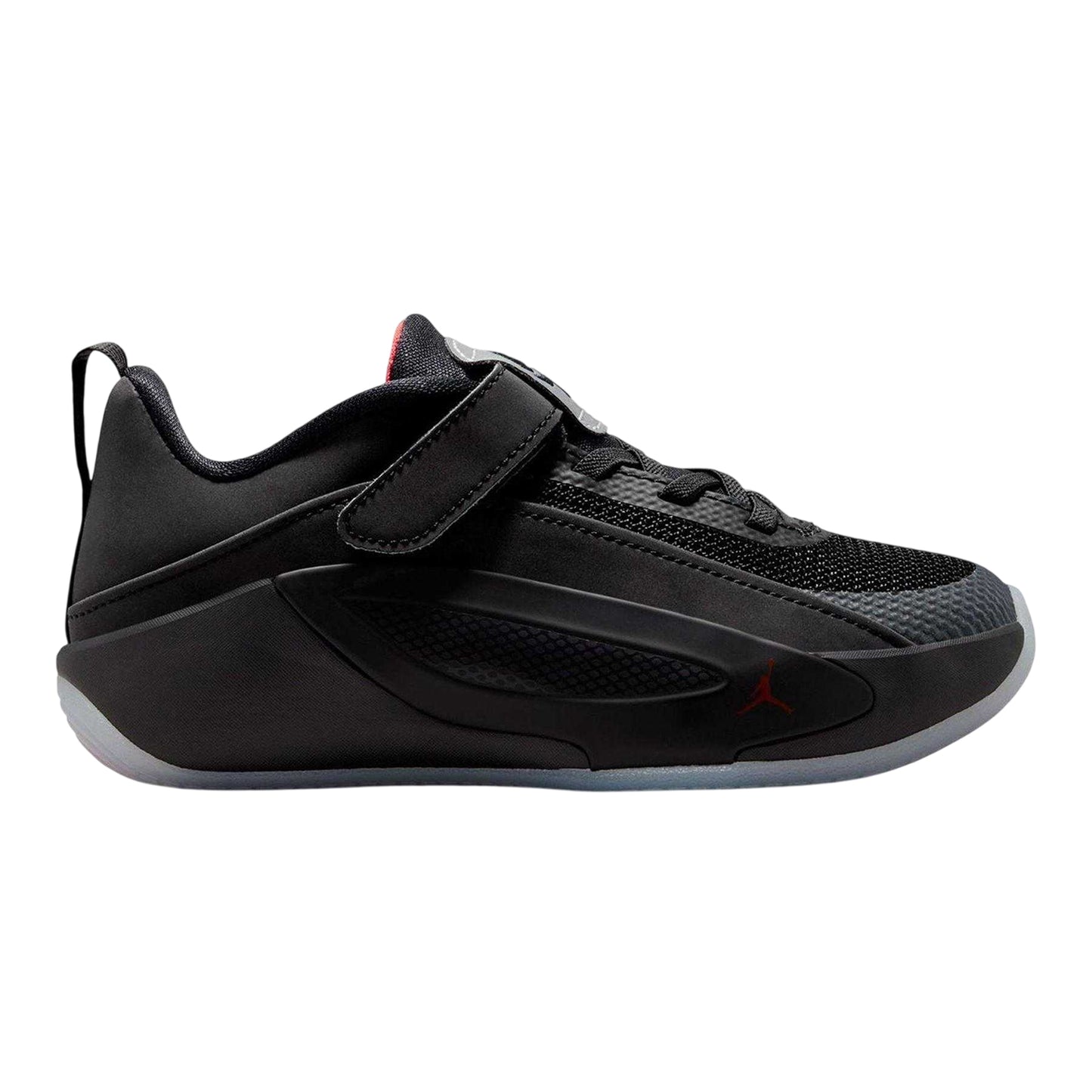 Black-Crimson - Front - Nike Childrens-Kids Luka 5 Basketball Shoes