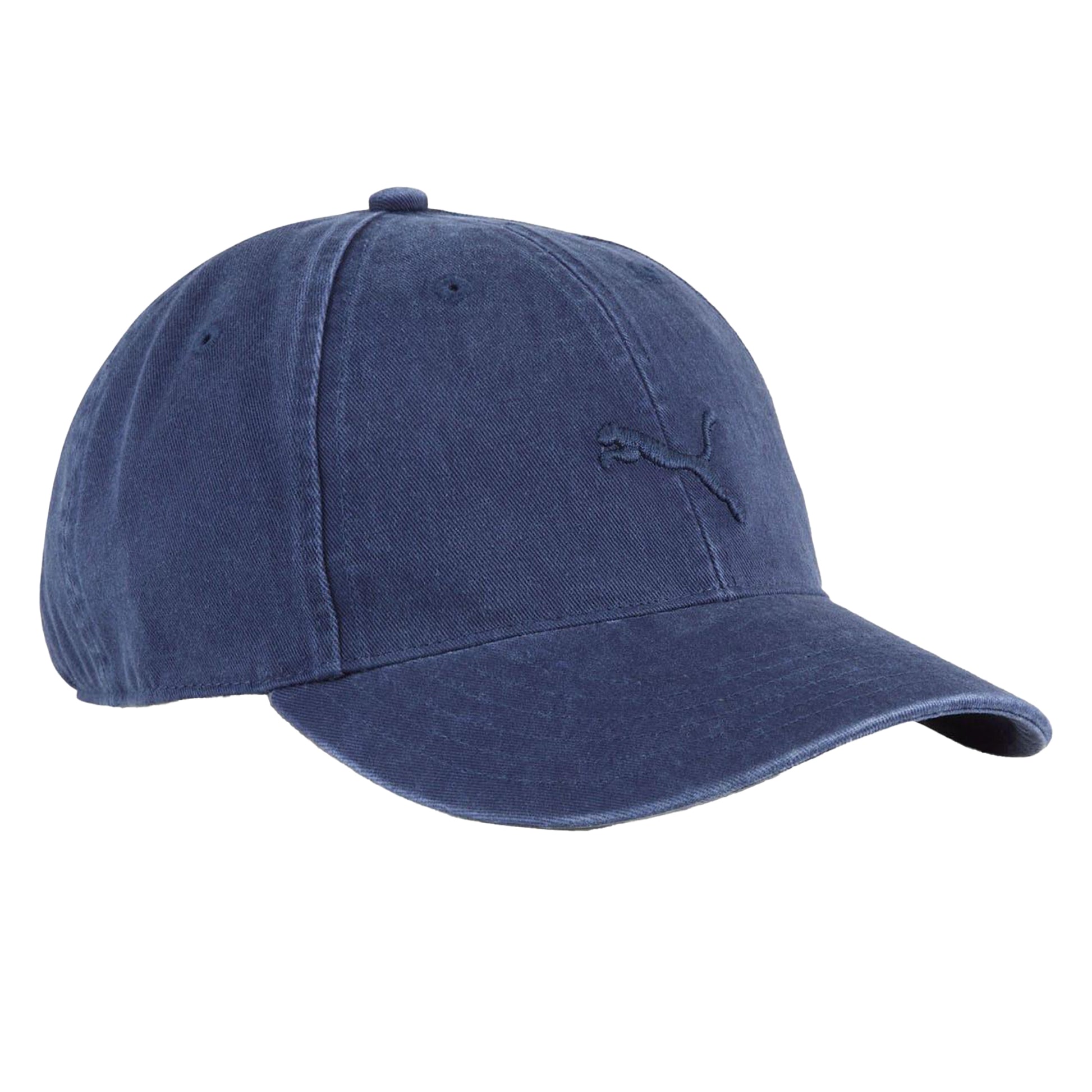 Navy - Front - Puma Unisex Adult Premium Essential Baseball Cap