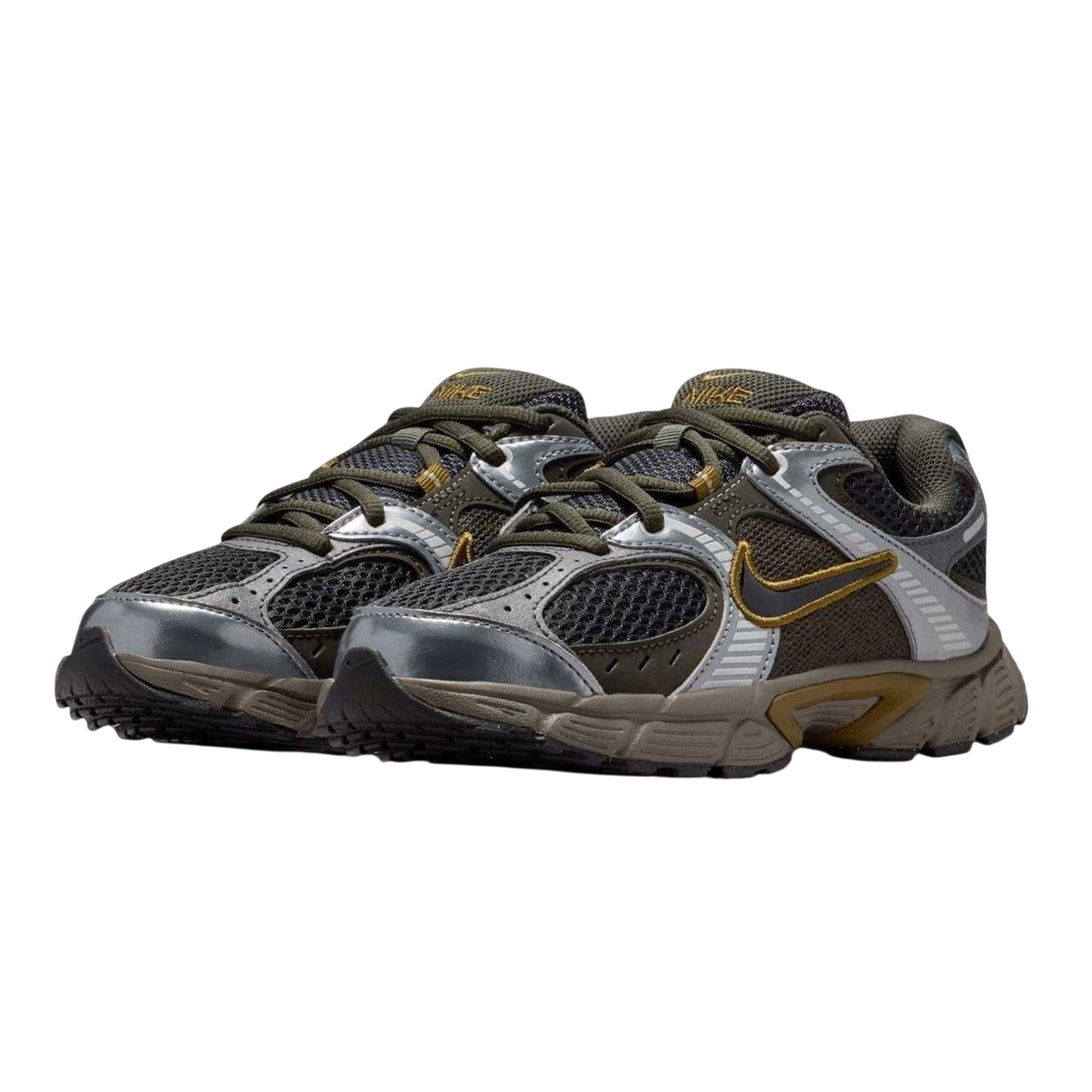 Black-Khaki - Lifestyle - Nike Childrens-Kids V5 RNR Running Trainers