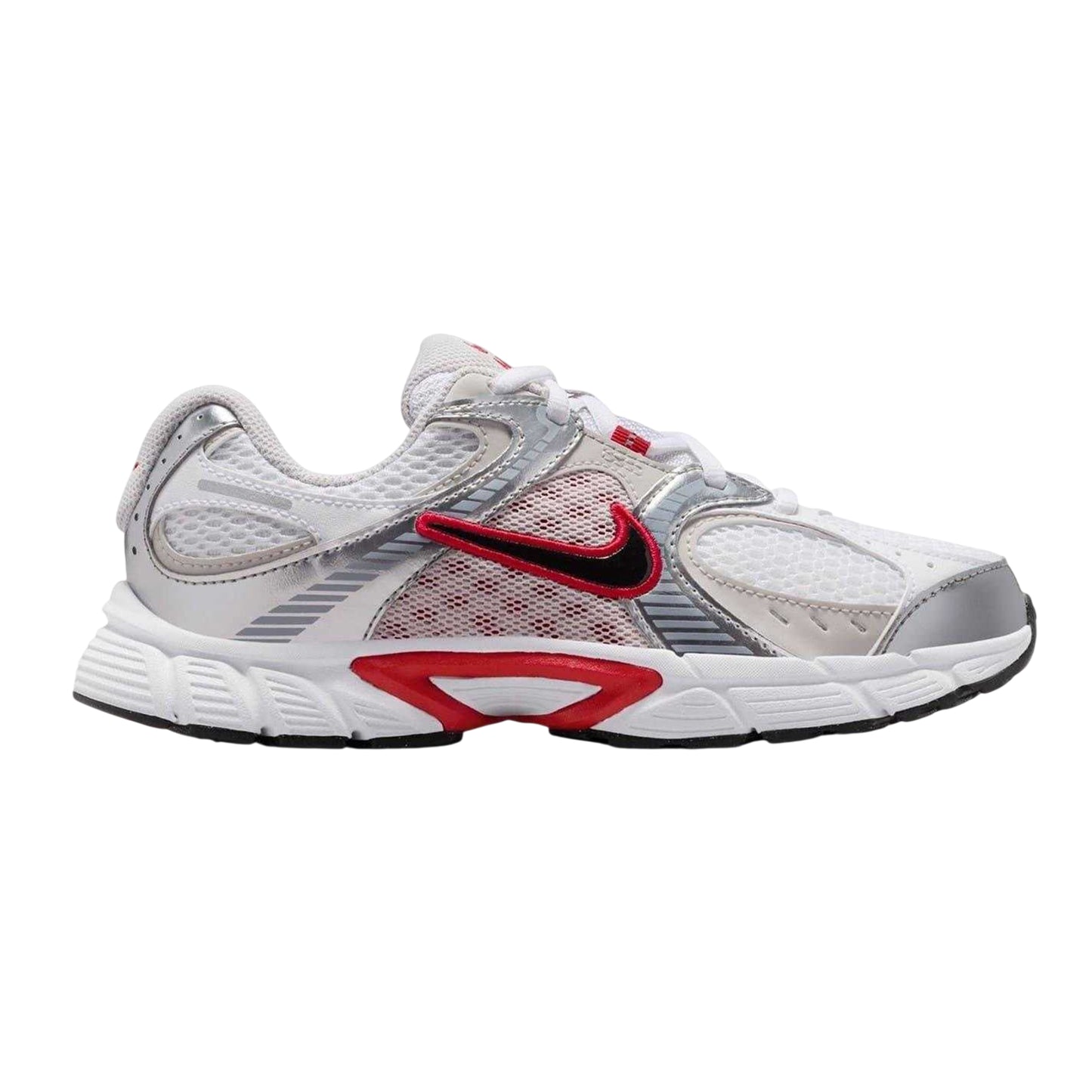 White-Red - Front - Nike Childrens-Kids V5 RNR Running Trainers