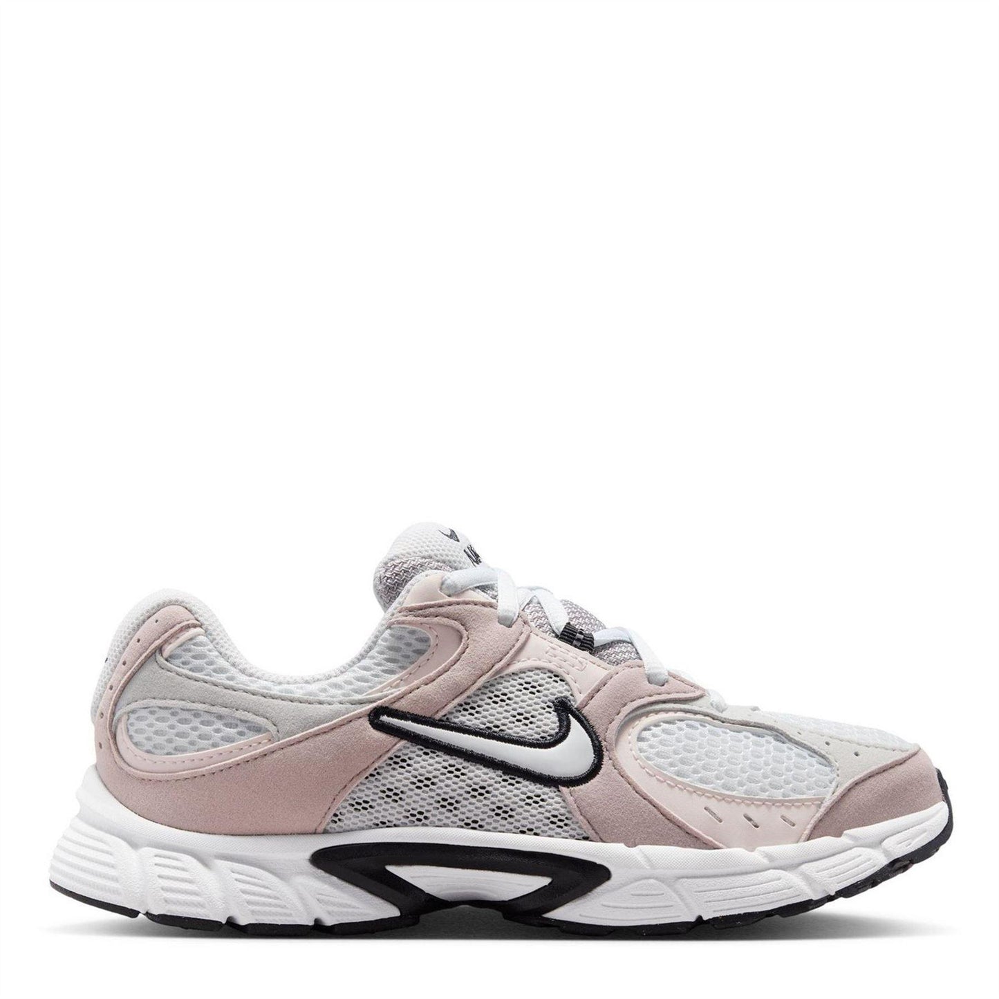 White-Grey-Pink - Front - Nike Childrens-Kids V5 RNR Running Trainers