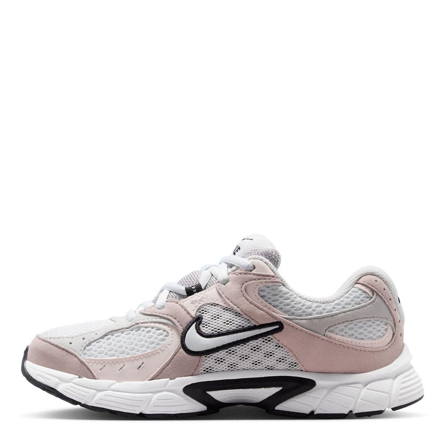 White-Grey-Pink - Back - Nike Childrens-Kids V5 RNR Running Trainers